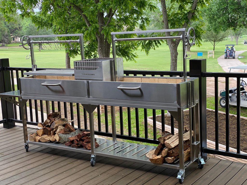 Tagwood BBQ04SS Double Argentine Santa Maria Style Grill – 304 Stainless Steel