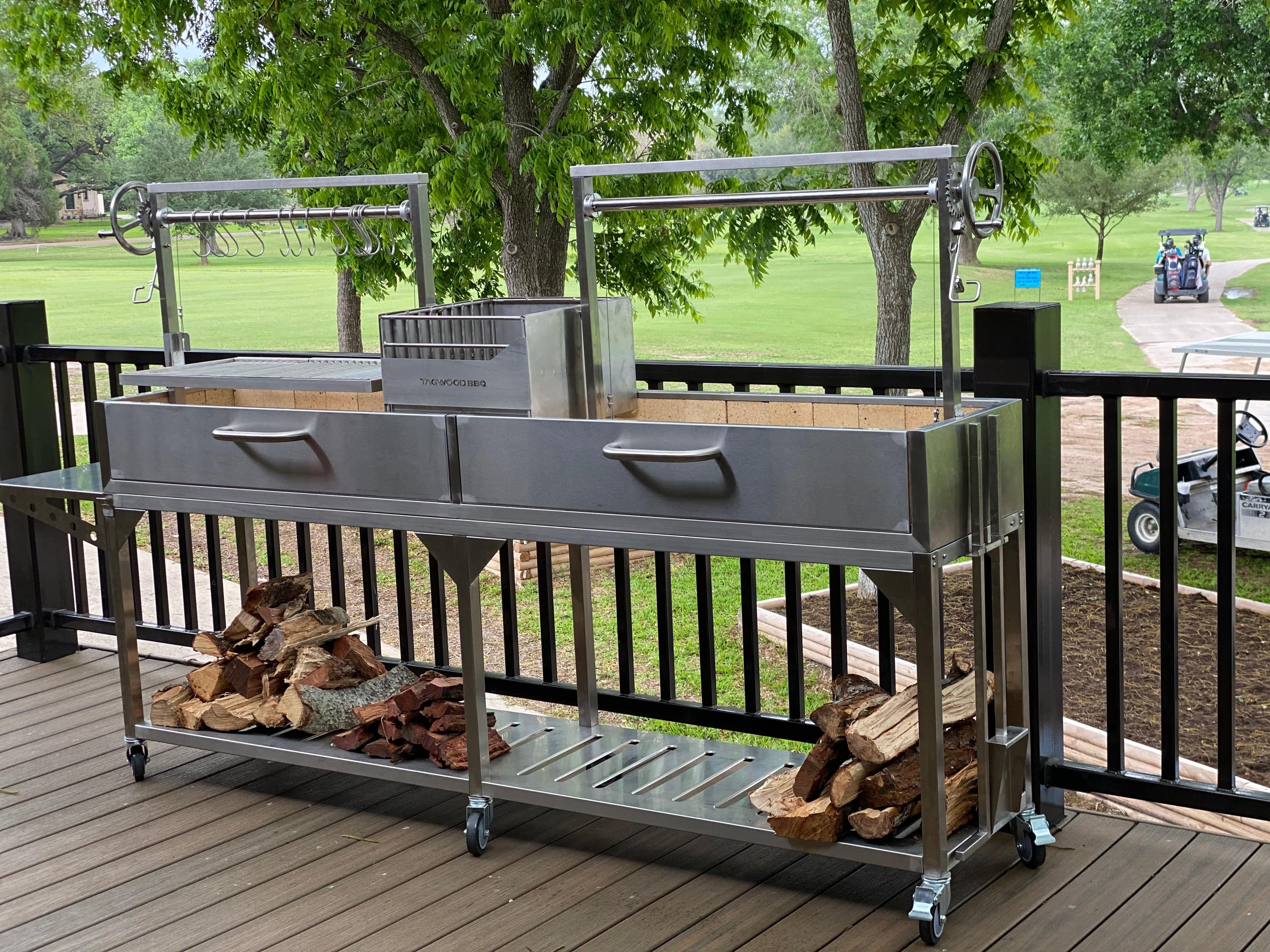 Tagwood BBQ04SS Double Argentine Santa Maria Style Grill – 304 Stainless Steel