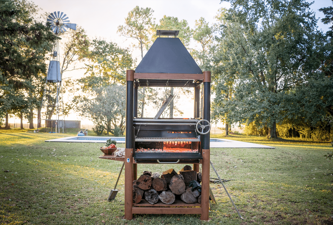 Tagwood BBQ02SI Argentine Santa Maria Style Gaucho Grill – The Ultimate 360° Grilling Experience