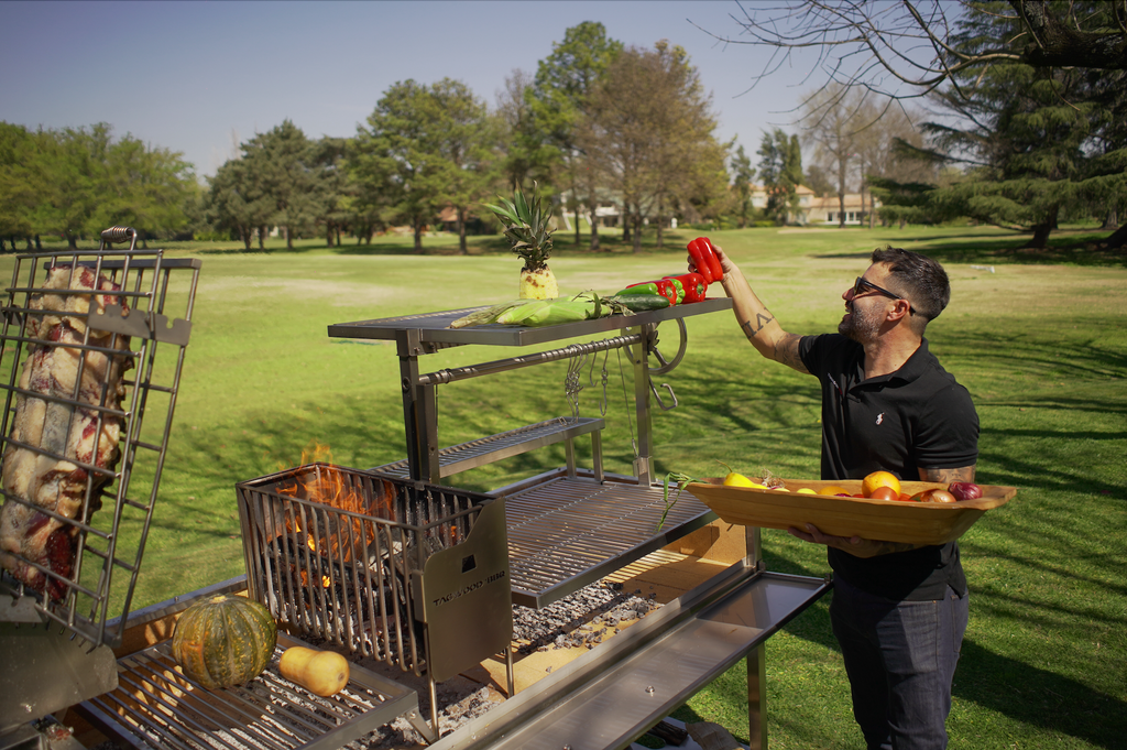 Tagwood BBQ26SS Premium XL Argentine Santa Maria Grill – 304 Stainless Steel