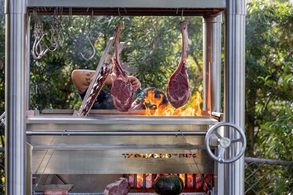 Tagwood BBQ BBQ02SS "The Beast" – All Stainless Steel Argentine Gaucho Grill