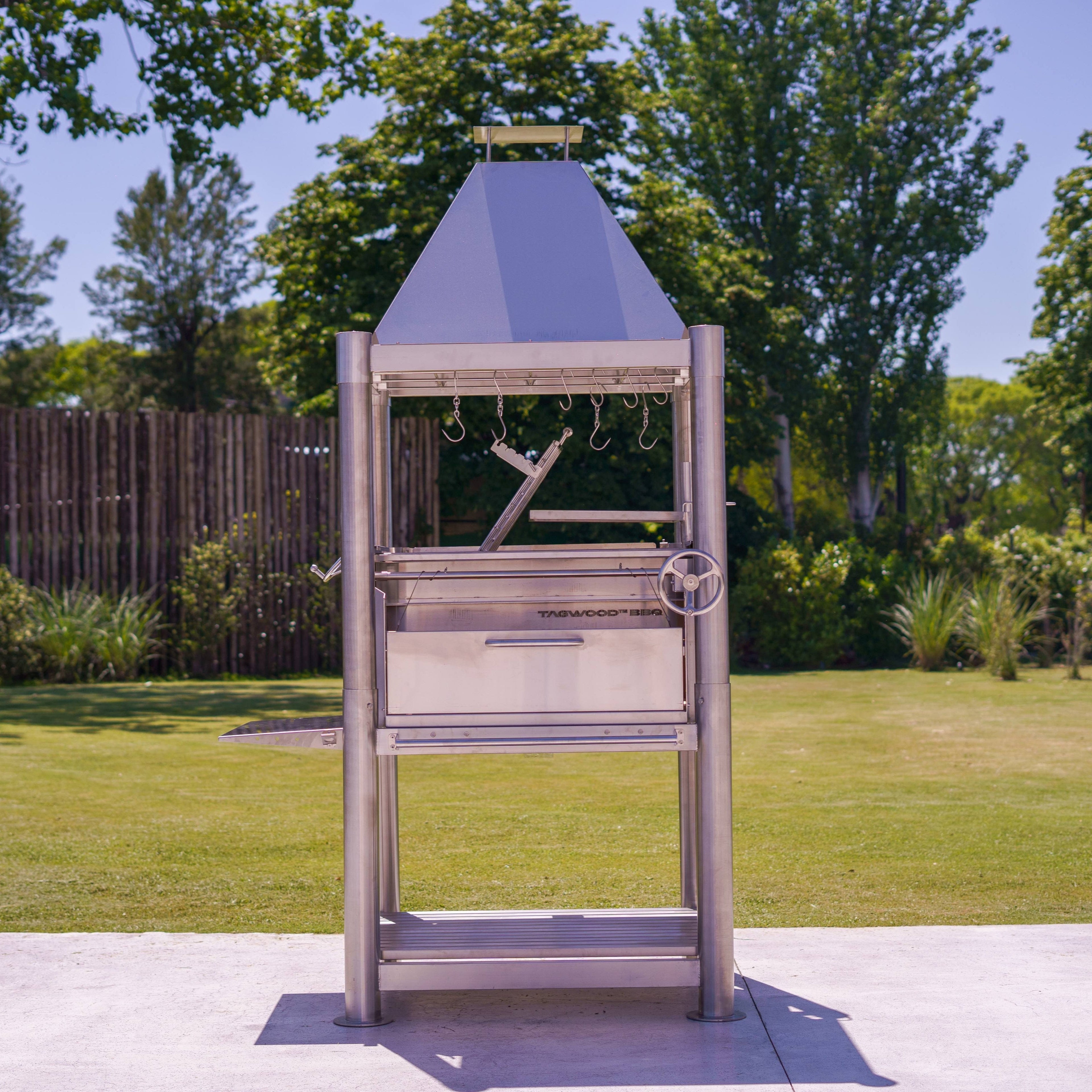 Tagwood BBQ BBQ02SS "The Beast" – All Stainless Steel Argentine Gaucho Grill