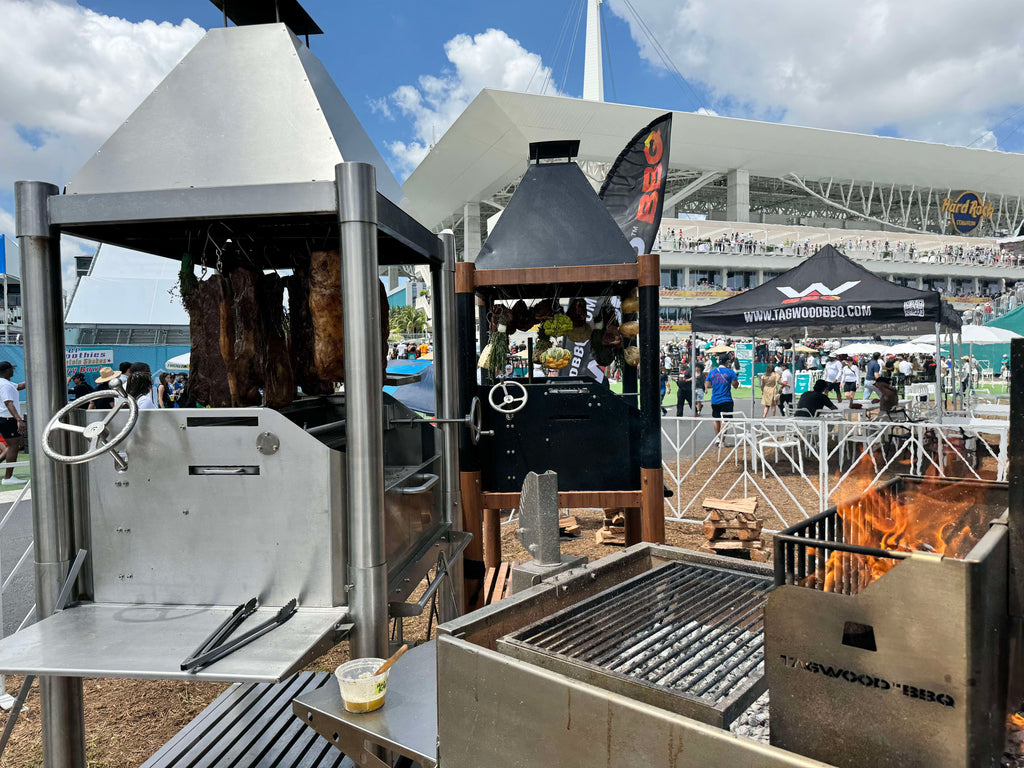 Tagwood BBQ02SI Argentine Santa Maria Style Gaucho Grill – The Ultimate 360° Grilling Experience