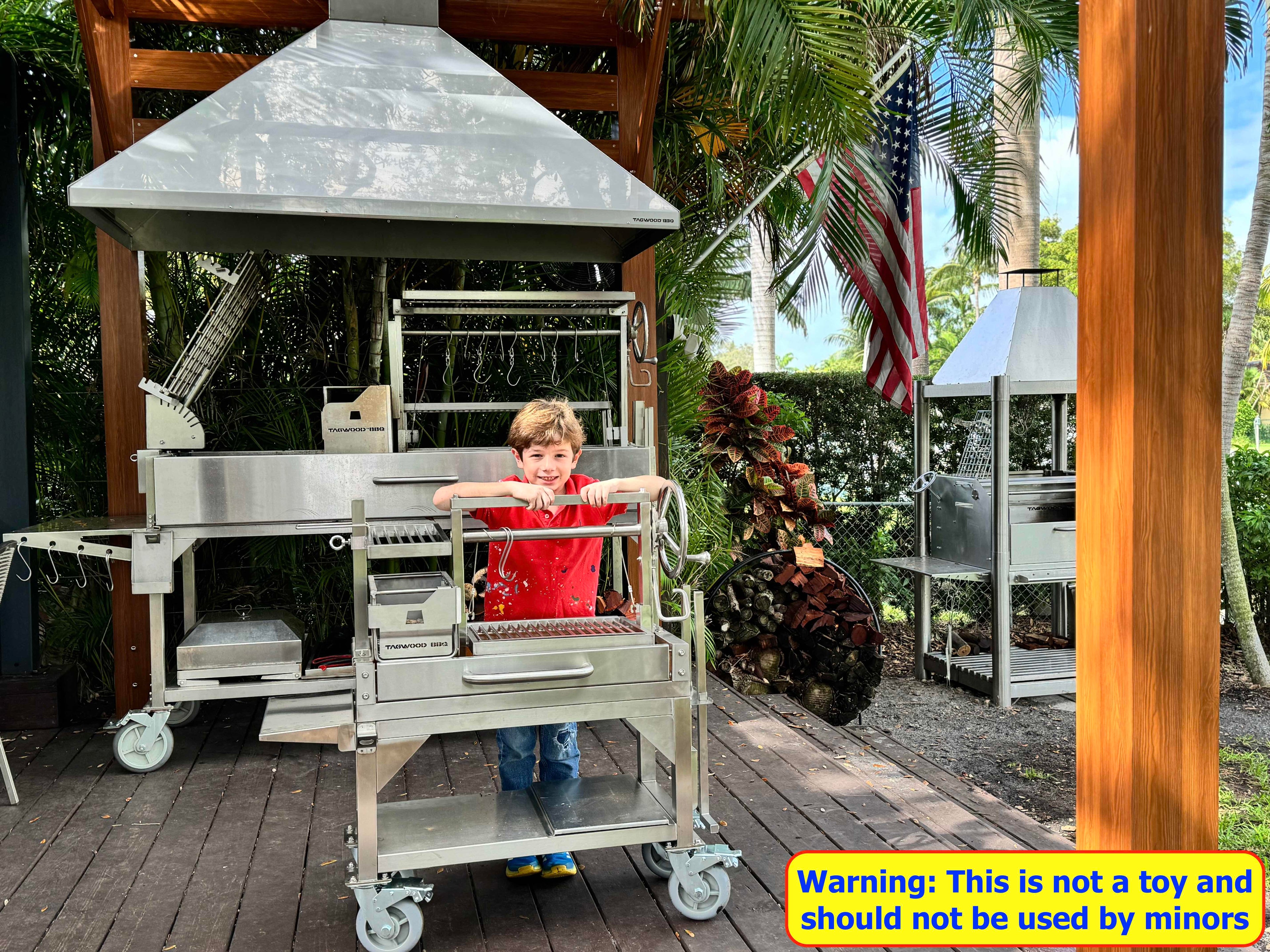 Tagwood BBQ03SS MINI Argentine Santa Maria Grill – 304 Stainless Steel