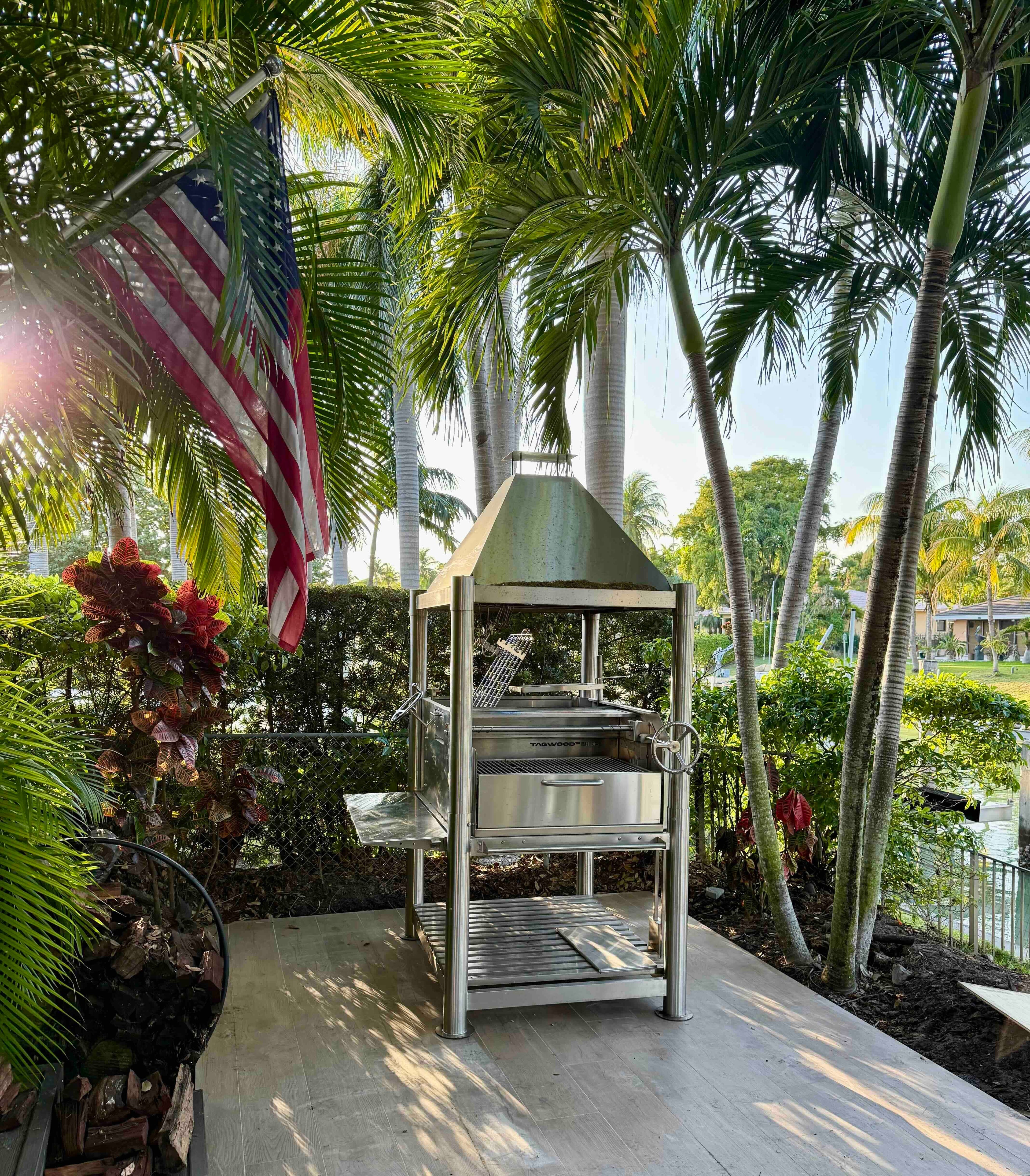 Tagwood BBQ12SS XL Argentine Santa Maria Grill – All 304 Stainless Steel "Beast on Steroids"