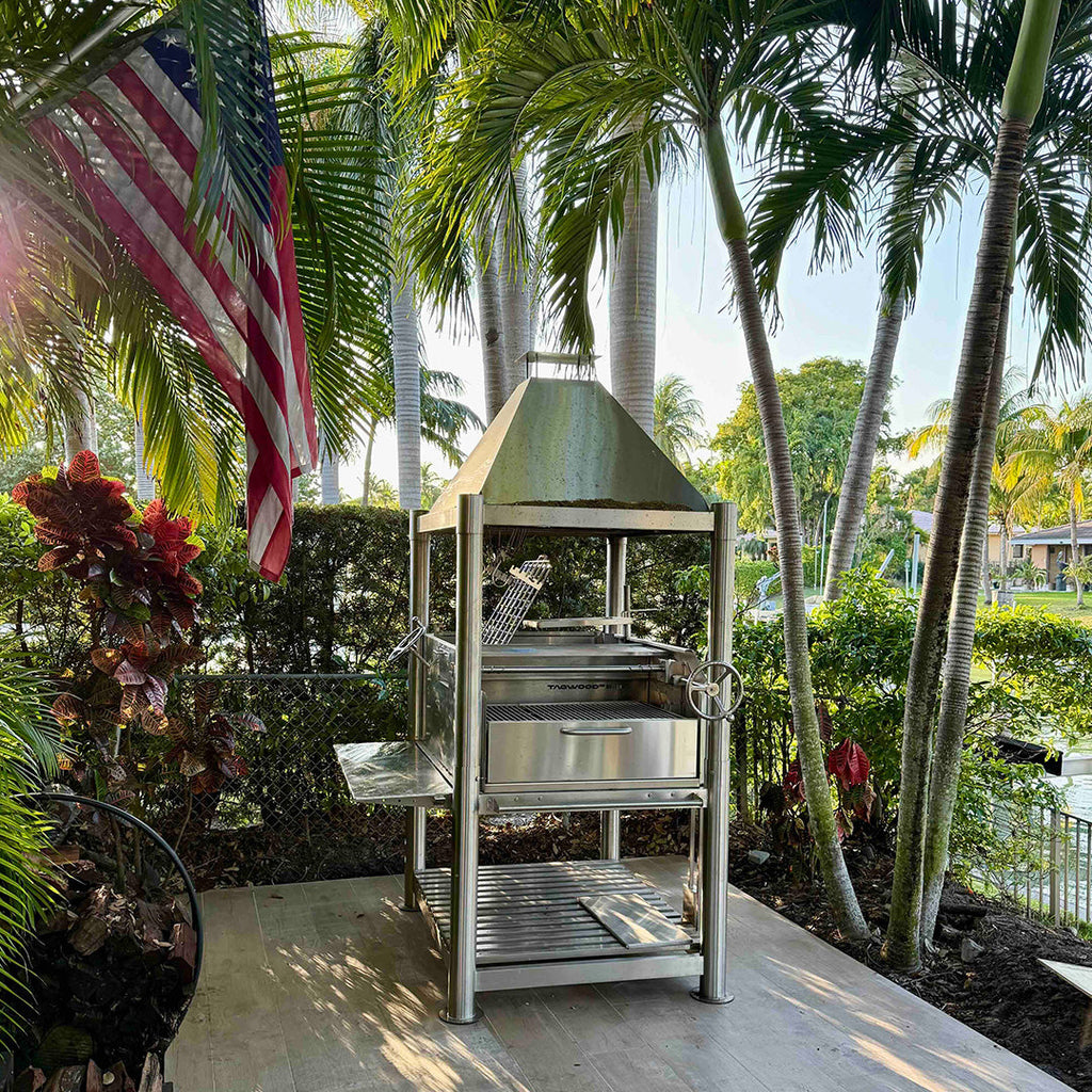 Tagwood BBQ12SS XL Argentine Santa Maria Grill – All 304 Stainless Steel "Beast on Steroids"