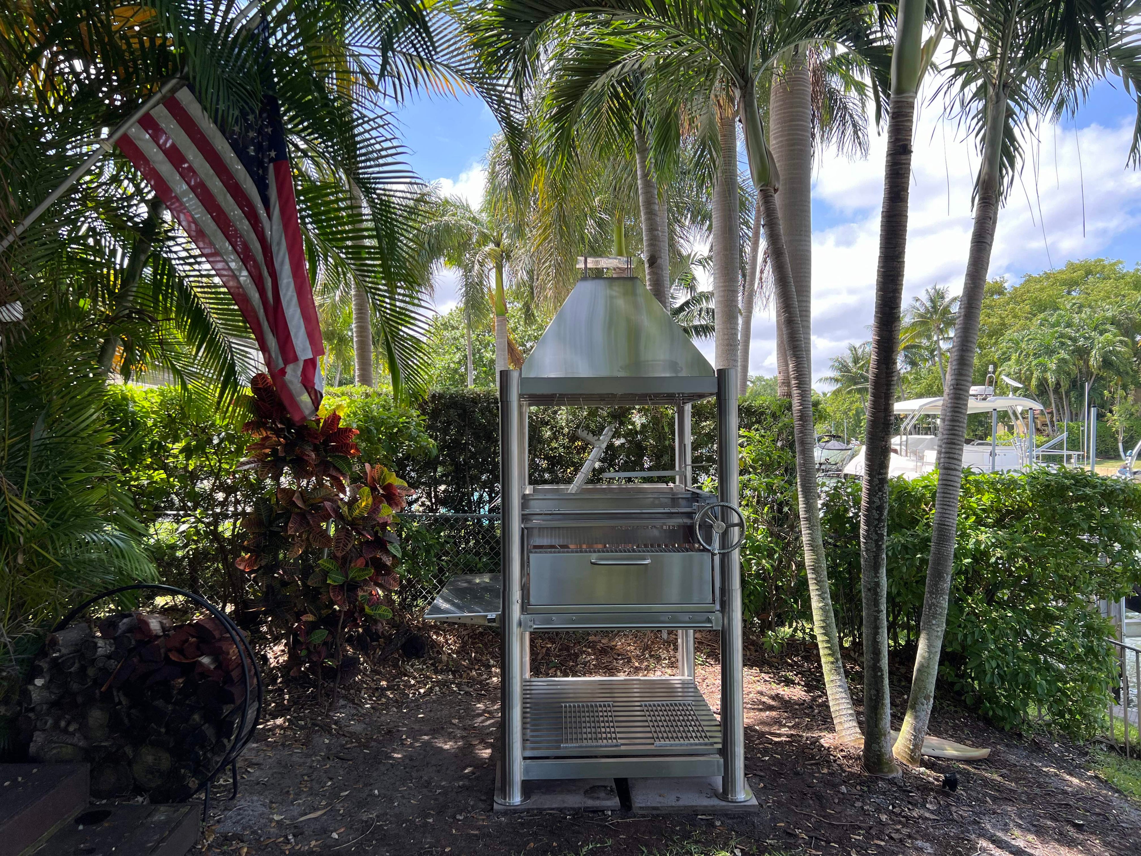 Tagwood BBQ12SS XL Argentine Santa Maria Grill – All 304 Stainless Steel "Beast on Steroids"