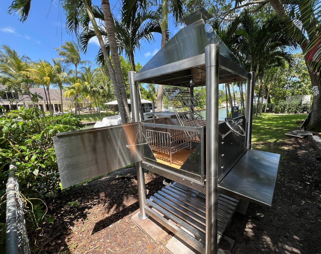 Tagwood BBQ12SS XL Argentine Santa Maria Grill – All 304 Stainless Steel "Beast on Steroids"