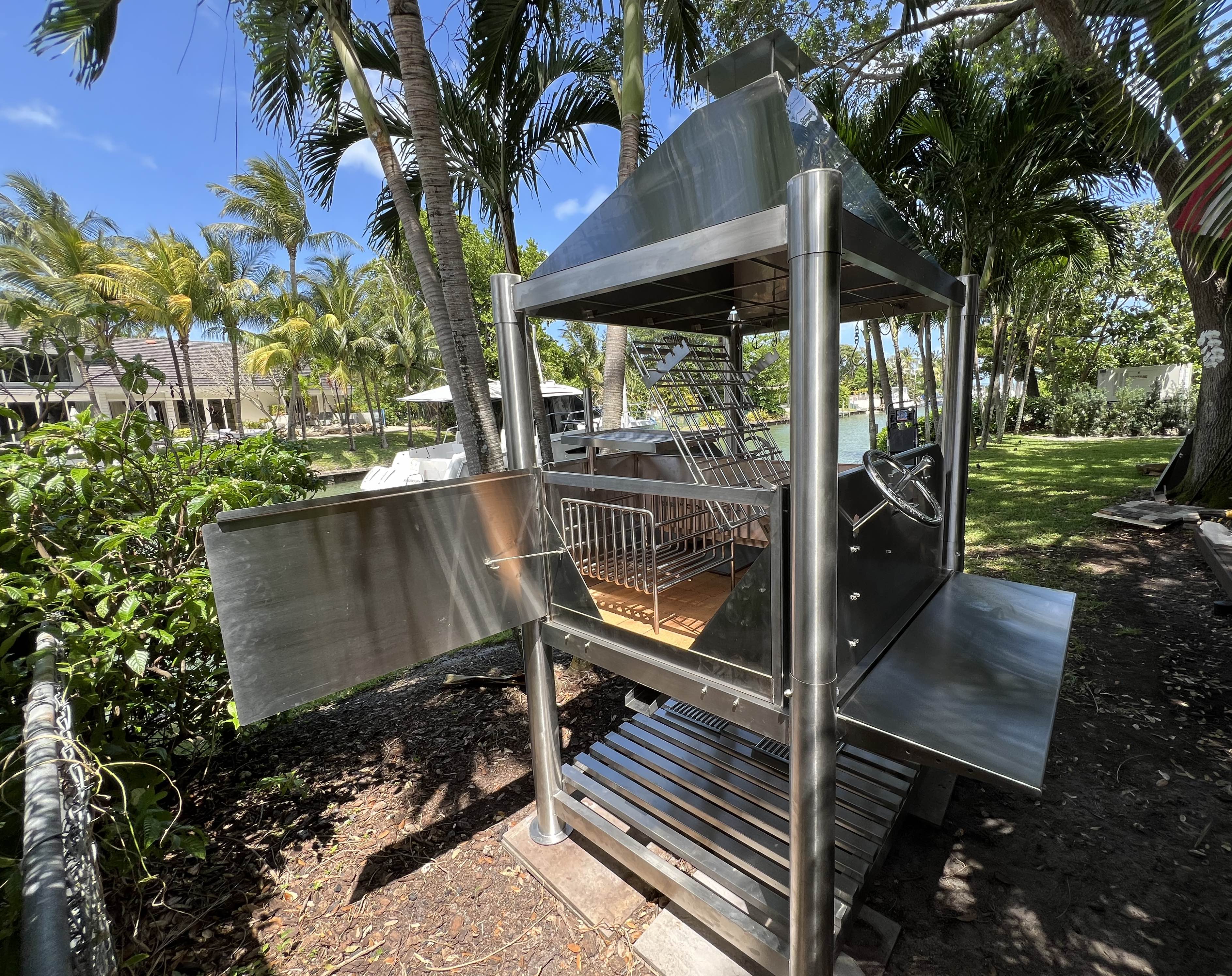 Tagwood BBQ12SS XL Argentine Santa Maria Grill – All 304 Stainless Steel "Beast on Steroids"