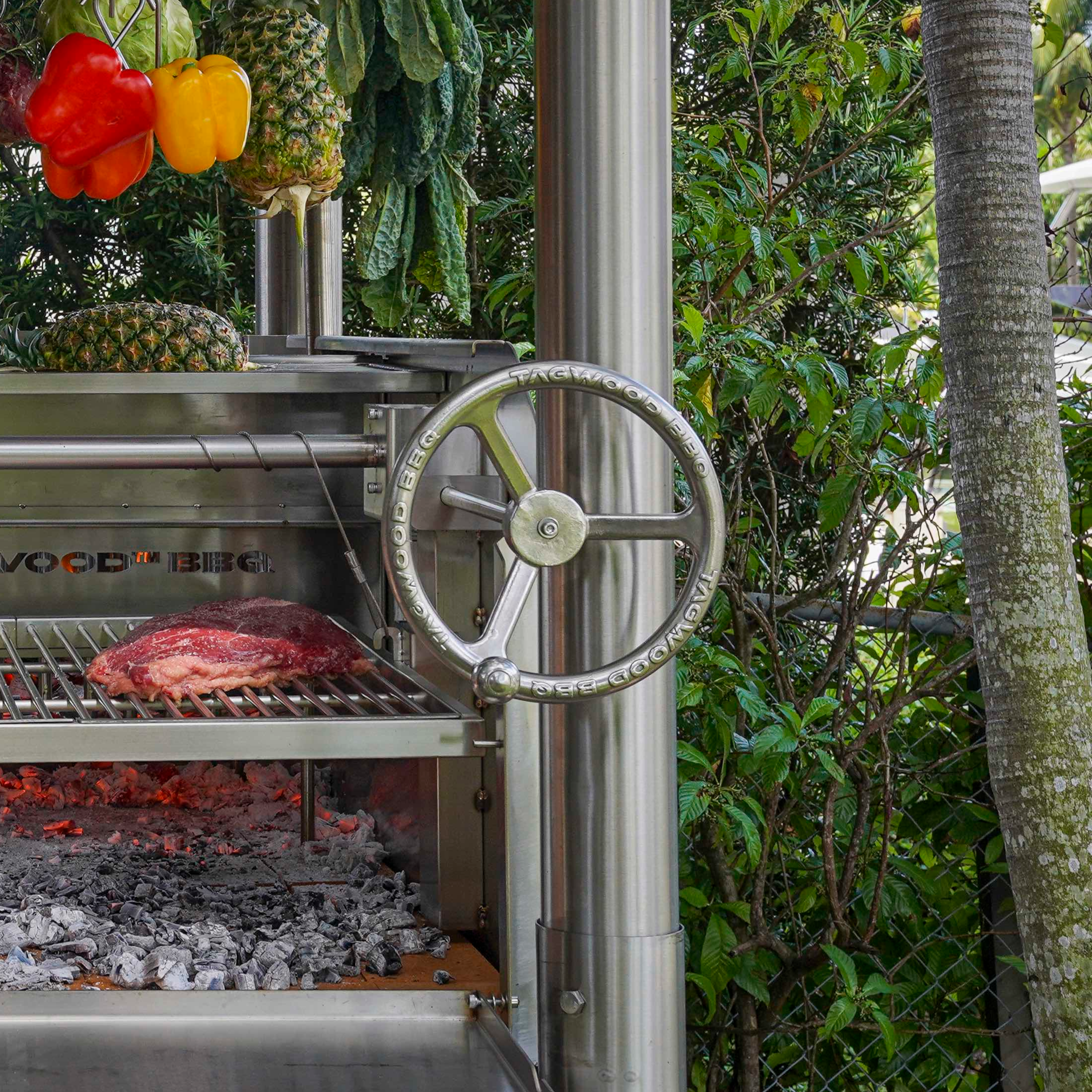 Tagwood BBQ12SS XL Argentine Santa Maria Grill – All 304 Stainless Steel "Beast on Steroids"