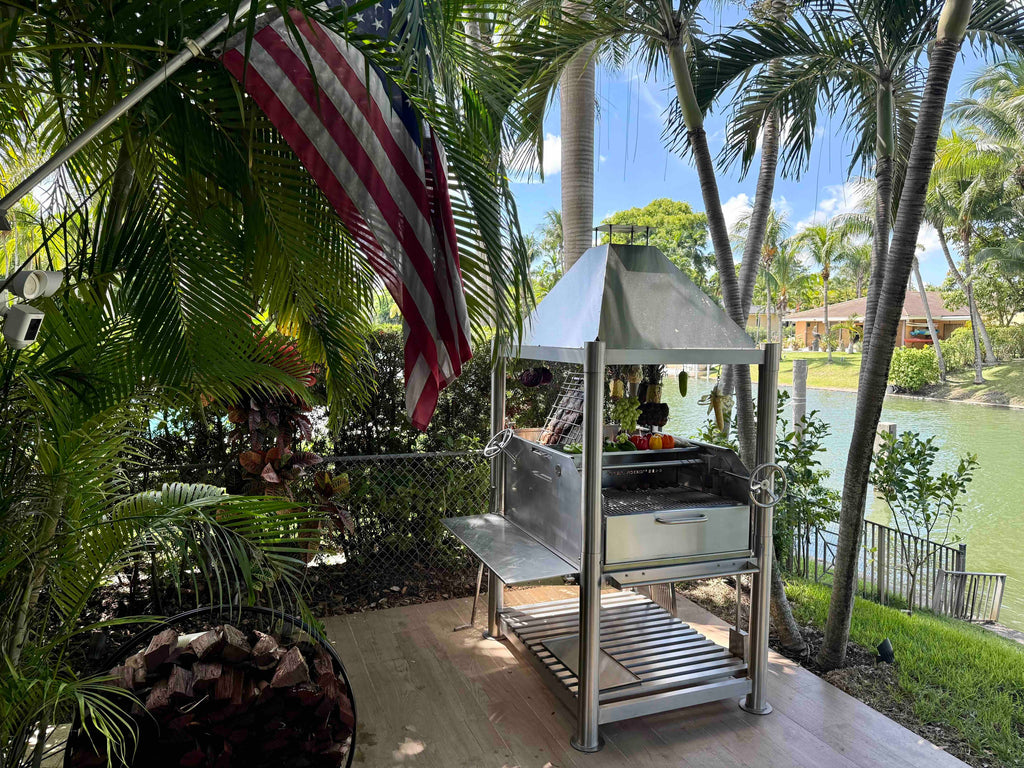 Tagwood BBQ12SS XL Argentine Santa Maria Grill – All 304 Stainless Steel "Beast on Steroids"