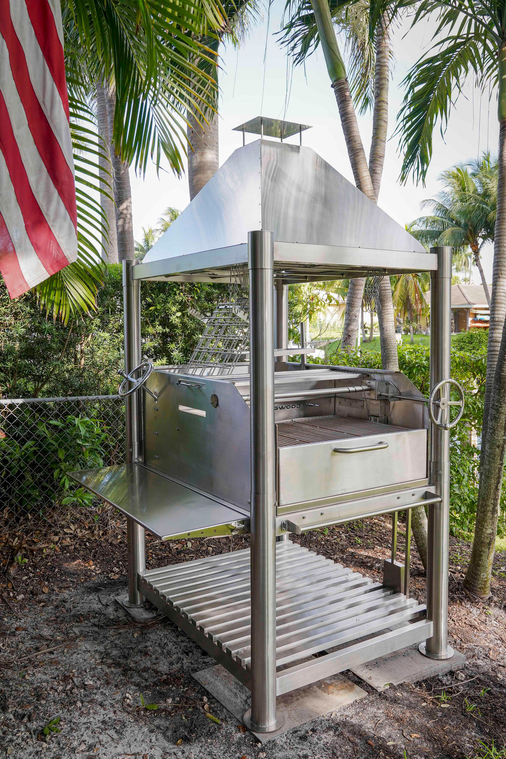 Tagwood BBQ12SS XL Argentine Santa Maria Grill – All 304 Stainless Steel "Beast on Steroids"