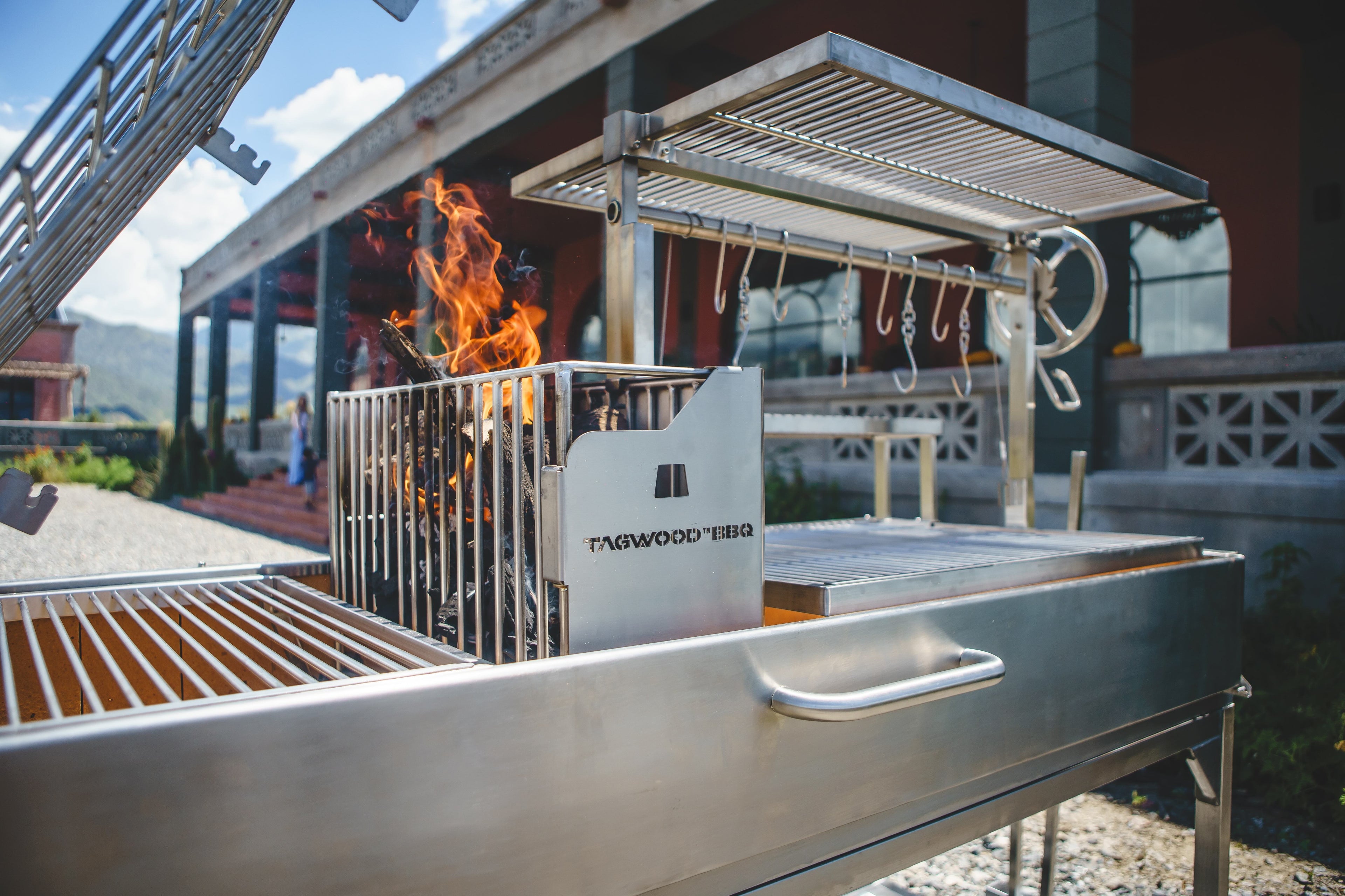 Tagwood BBQ26SS Premium XL Argentine Santa Maria Grill – 304 Stainless Steel