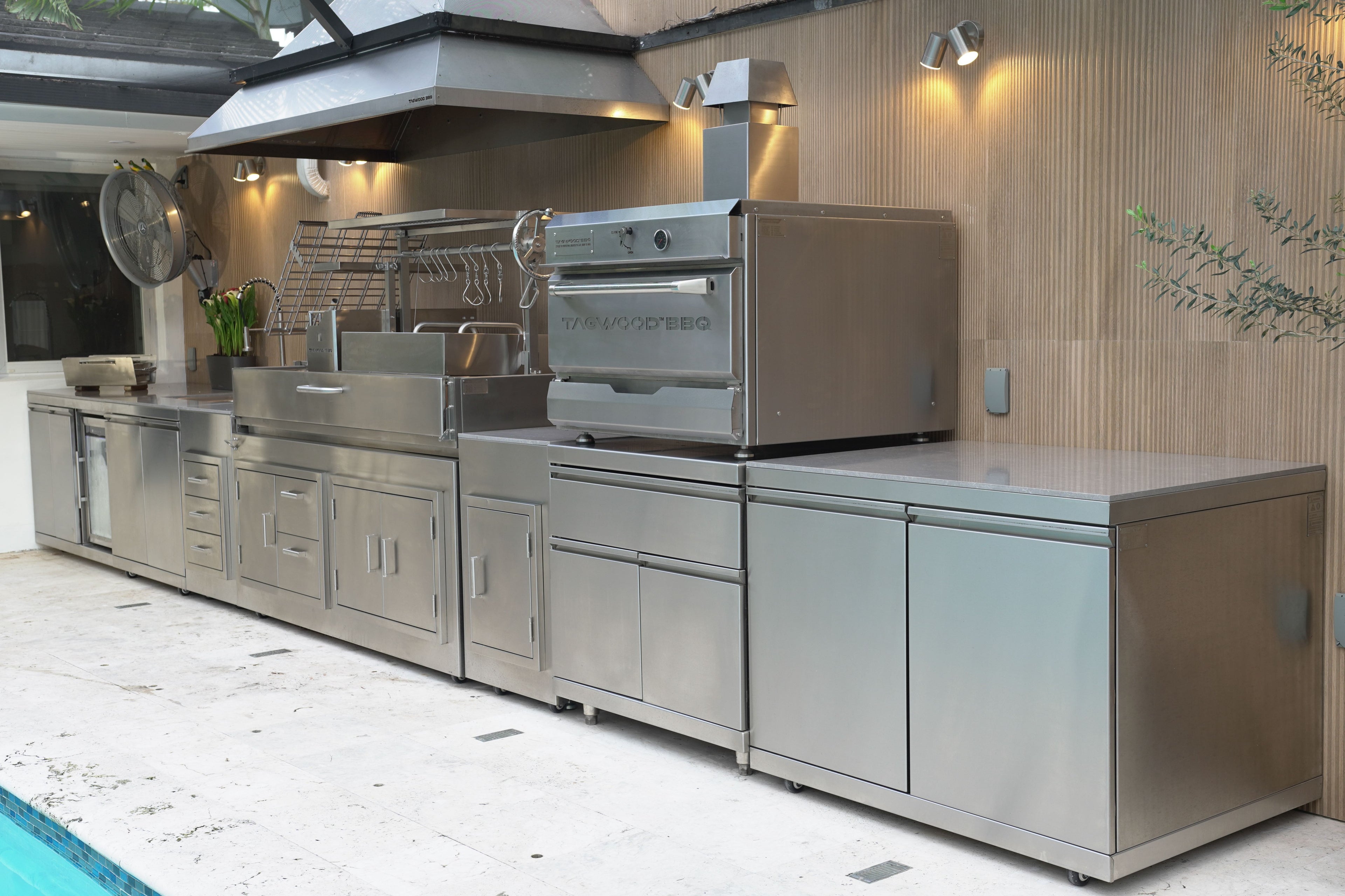 Tagwood BBQ28SS XL Built-In Santa Maria Argentine Grill – 304 Stainless Steel