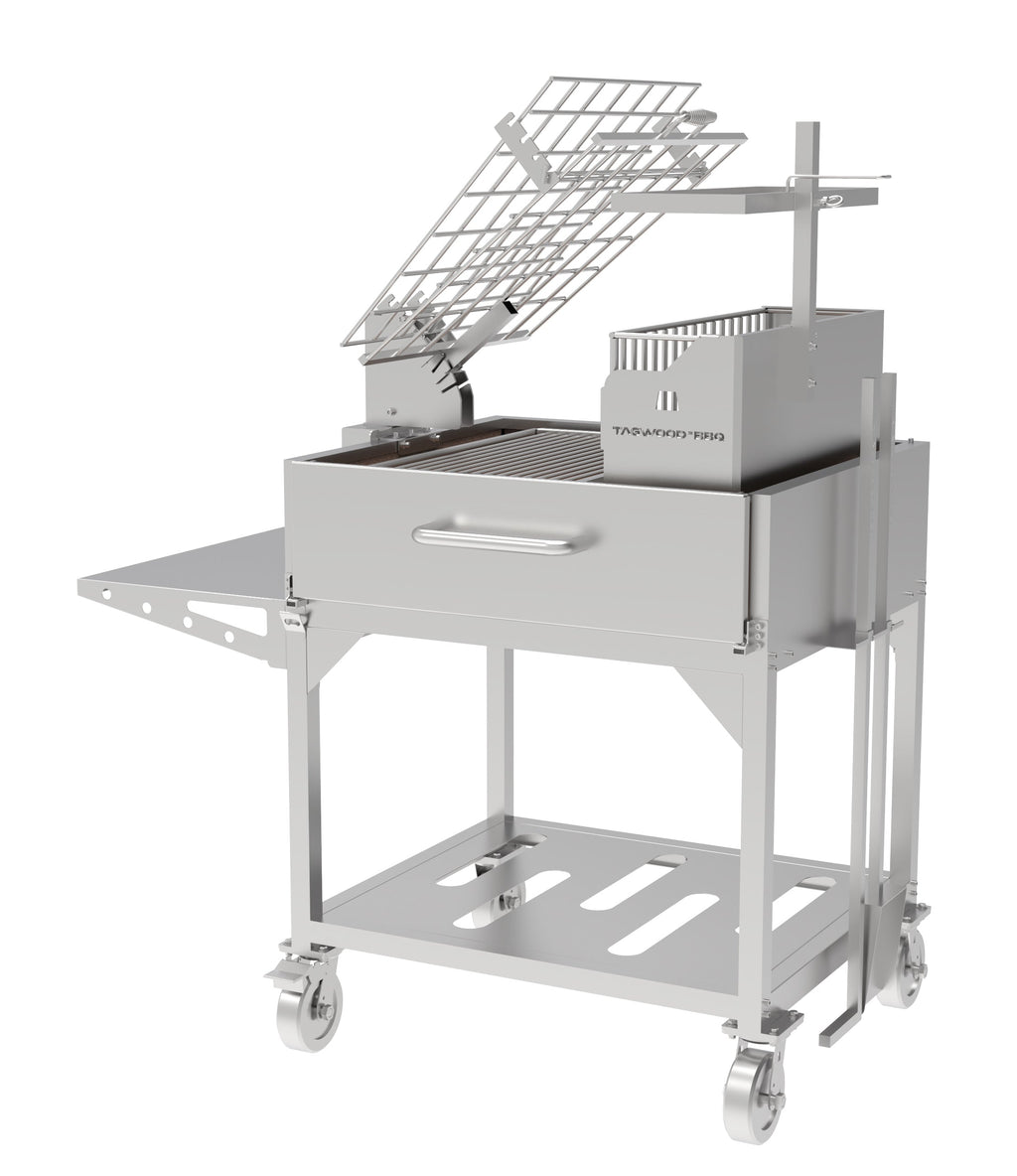 Tagwood BBQ33SS Argentine Clamp Grill with Firebox – 304 Stainless Steel