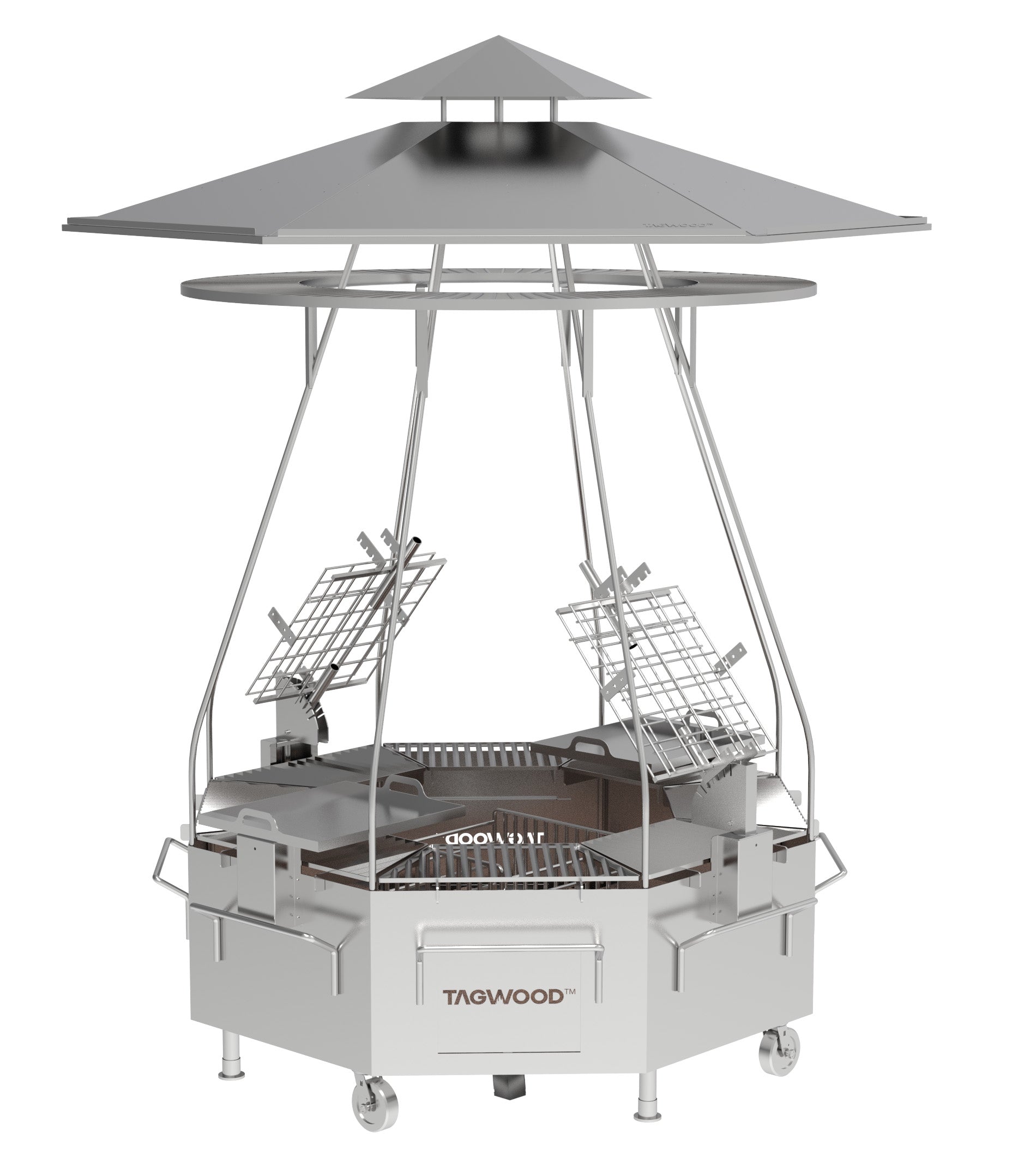 The Tagwood Tower (BBQ37SS) – 304 Stainless Steel Argentine Barbecue Grill