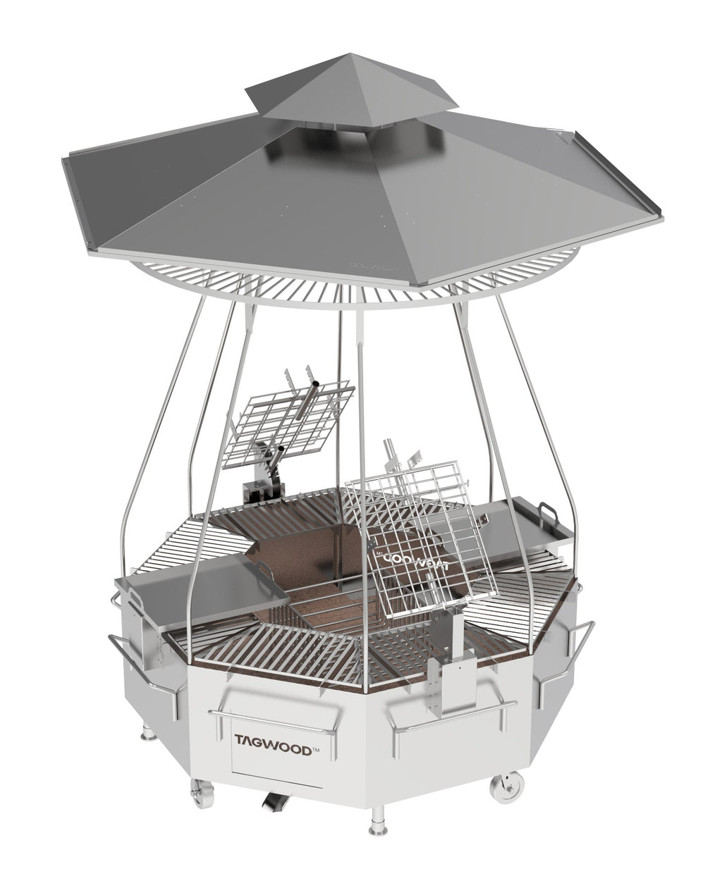The Tagwood Tower (BBQ37SS) – 304 Stainless Steel Argentine Barbecue Grill
