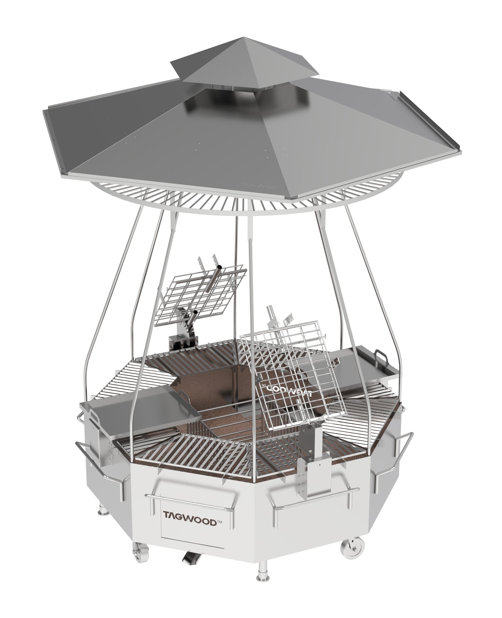 The Tagwood Tower (BBQ37SS) – 304 Stainless Steel Argentine Barbecue Grill