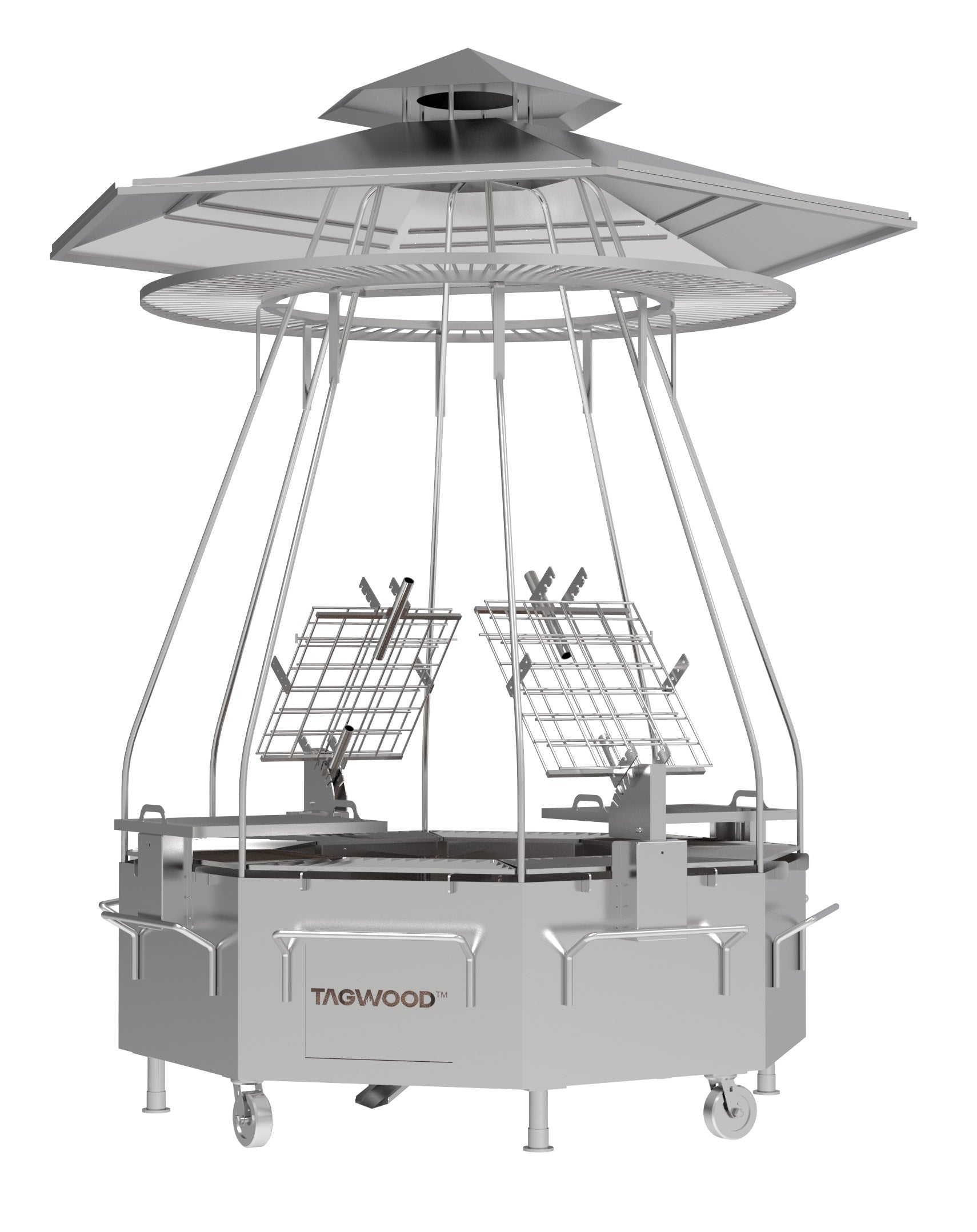 The Tagwood Tower (BBQ37SS) – 304 Stainless Steel Argentine Barbecue Grill