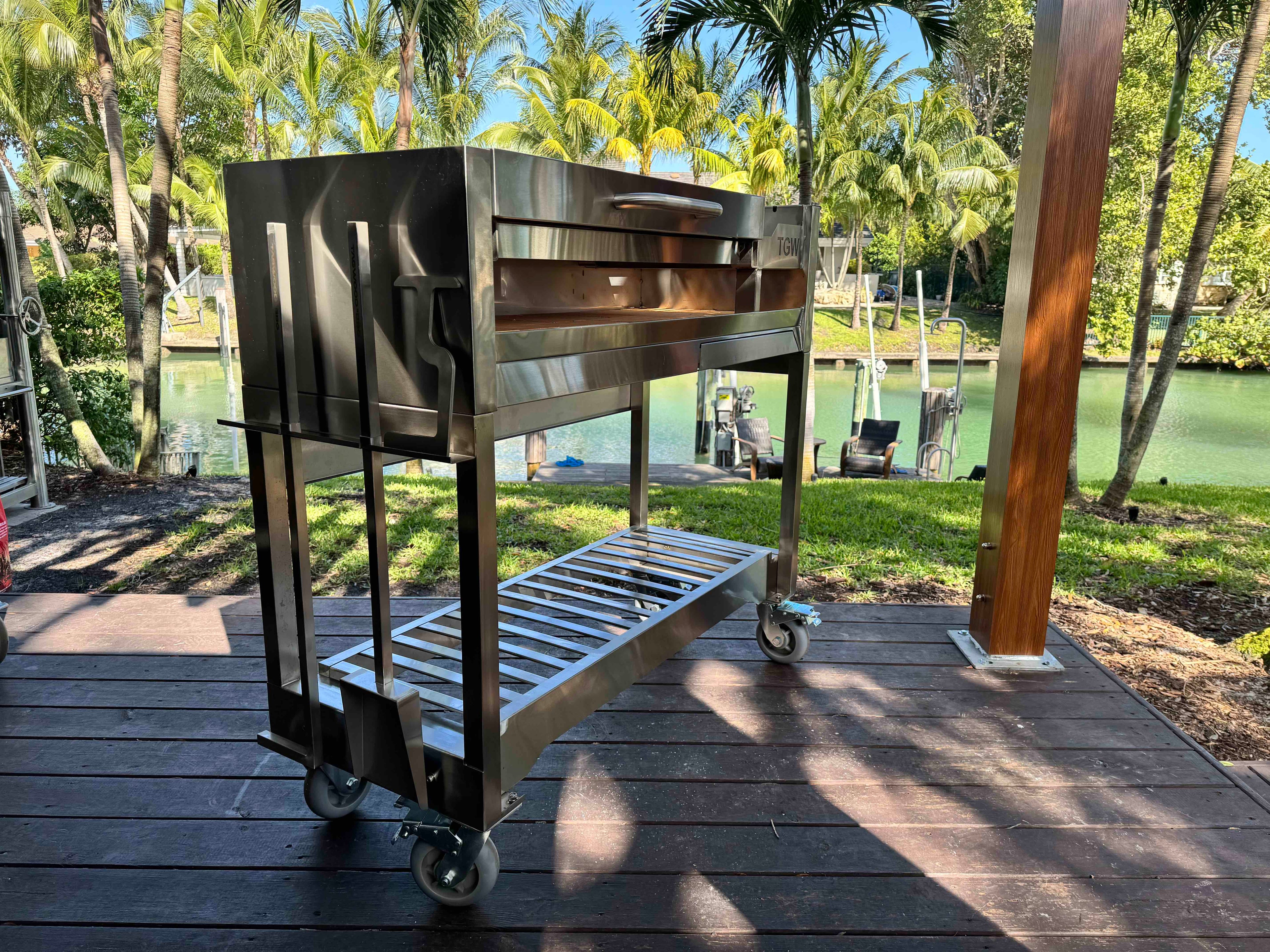 Tagwood BBQ18SS Argentinian Freestanding Charcoal Grill – 304 Stainless Steel