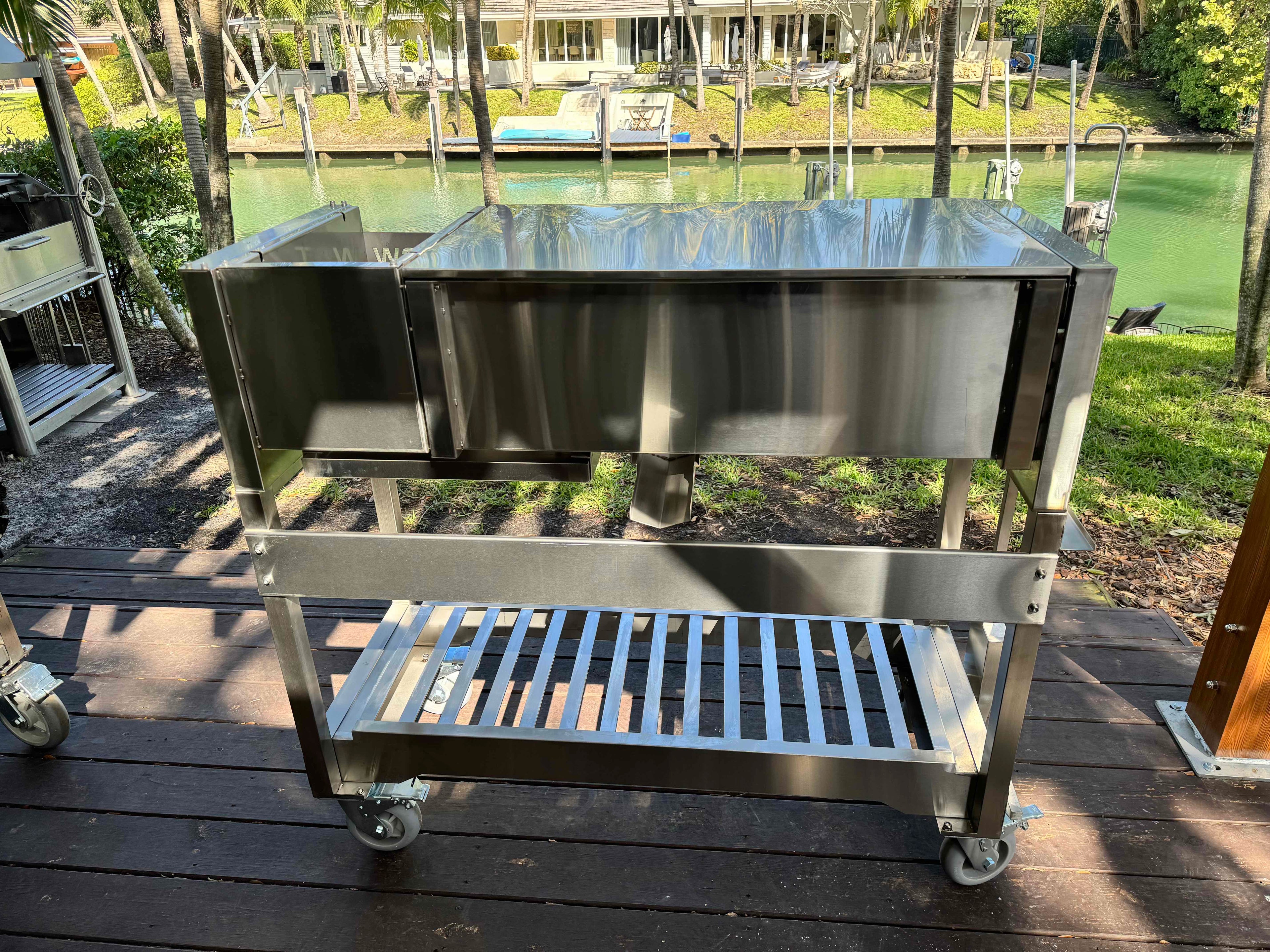 Tagwood BBQ18SS Argentinian Freestanding Charcoal Grill – 304 Stainless Steel