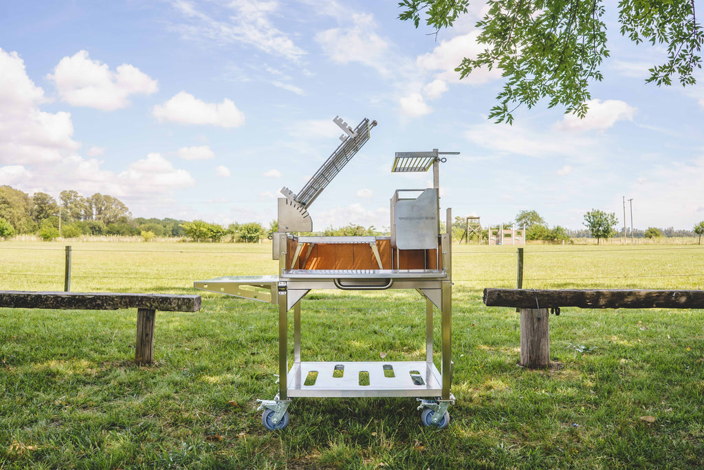 Tagwood BBQ33SS Argentine Clamp Grill with Firebox – 304 Stainless Steel