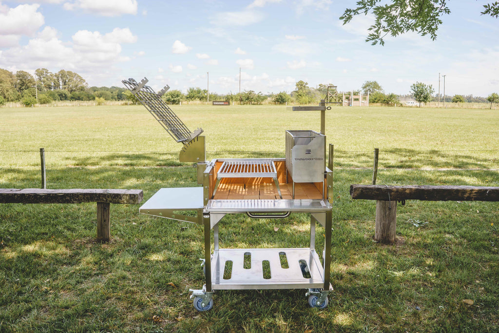 Tagwood BBQ33SS Argentine Clamp Grill with Firebox – 304 Stainless Steel