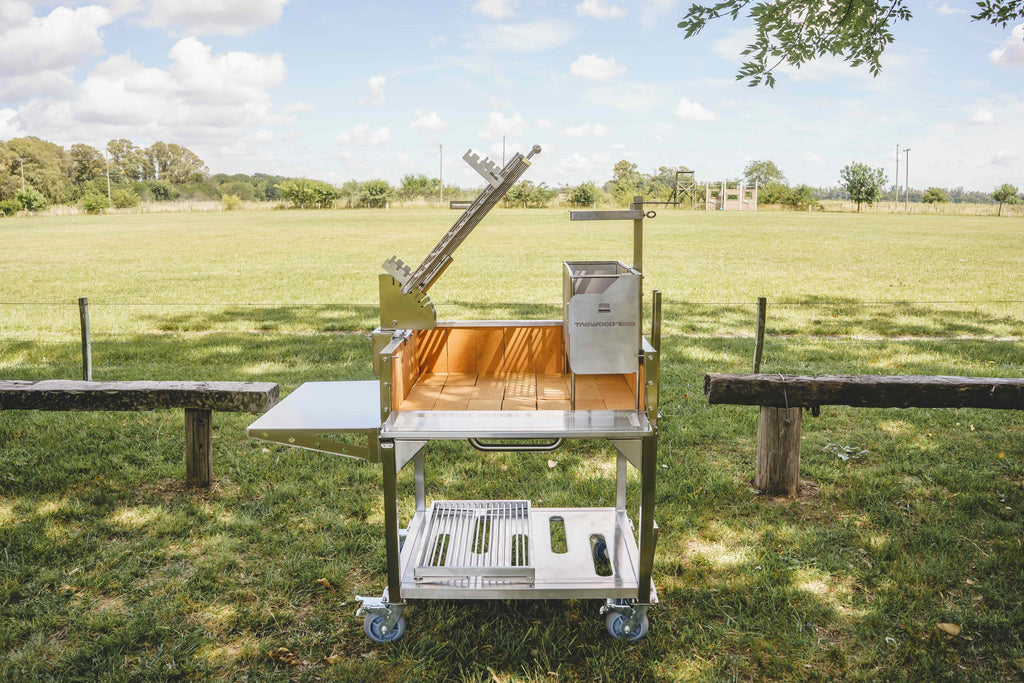 Tagwood BBQ33SS Argentine Clamp Grill with Firebox – 304 Stainless Steel