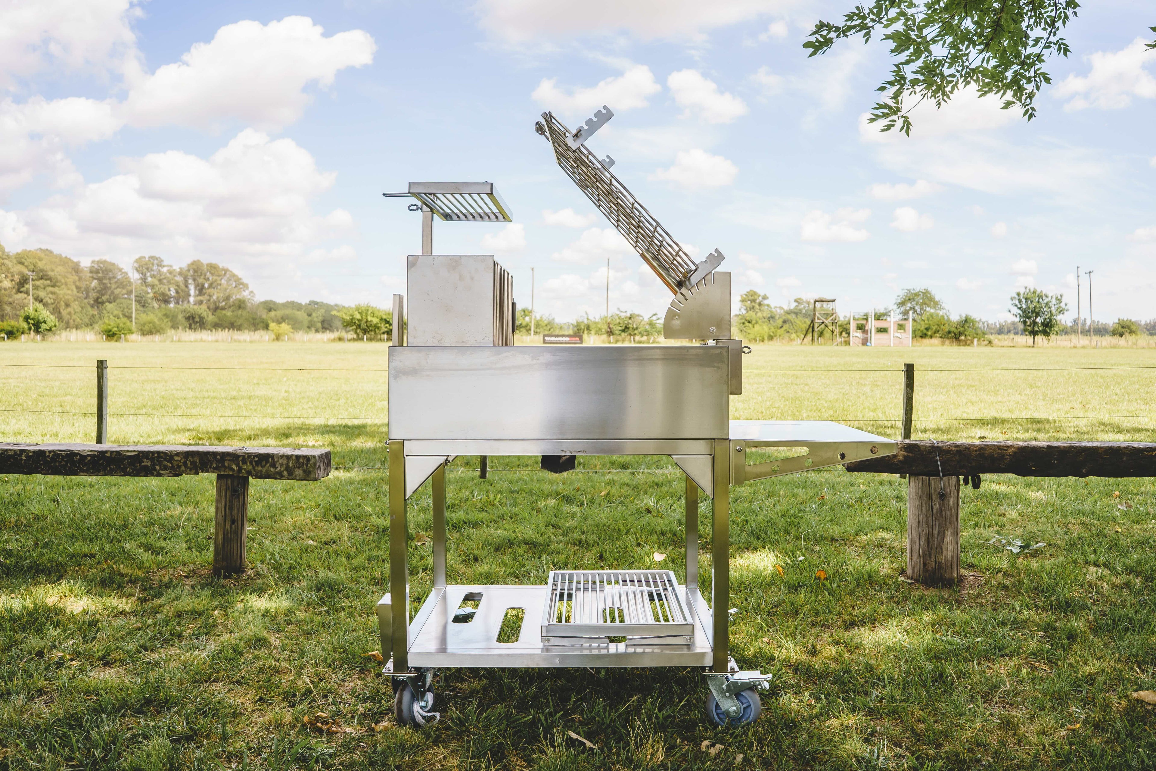 Tagwood BBQ33SS Argentine Clamp Grill with Firebox – 304 Stainless Steel