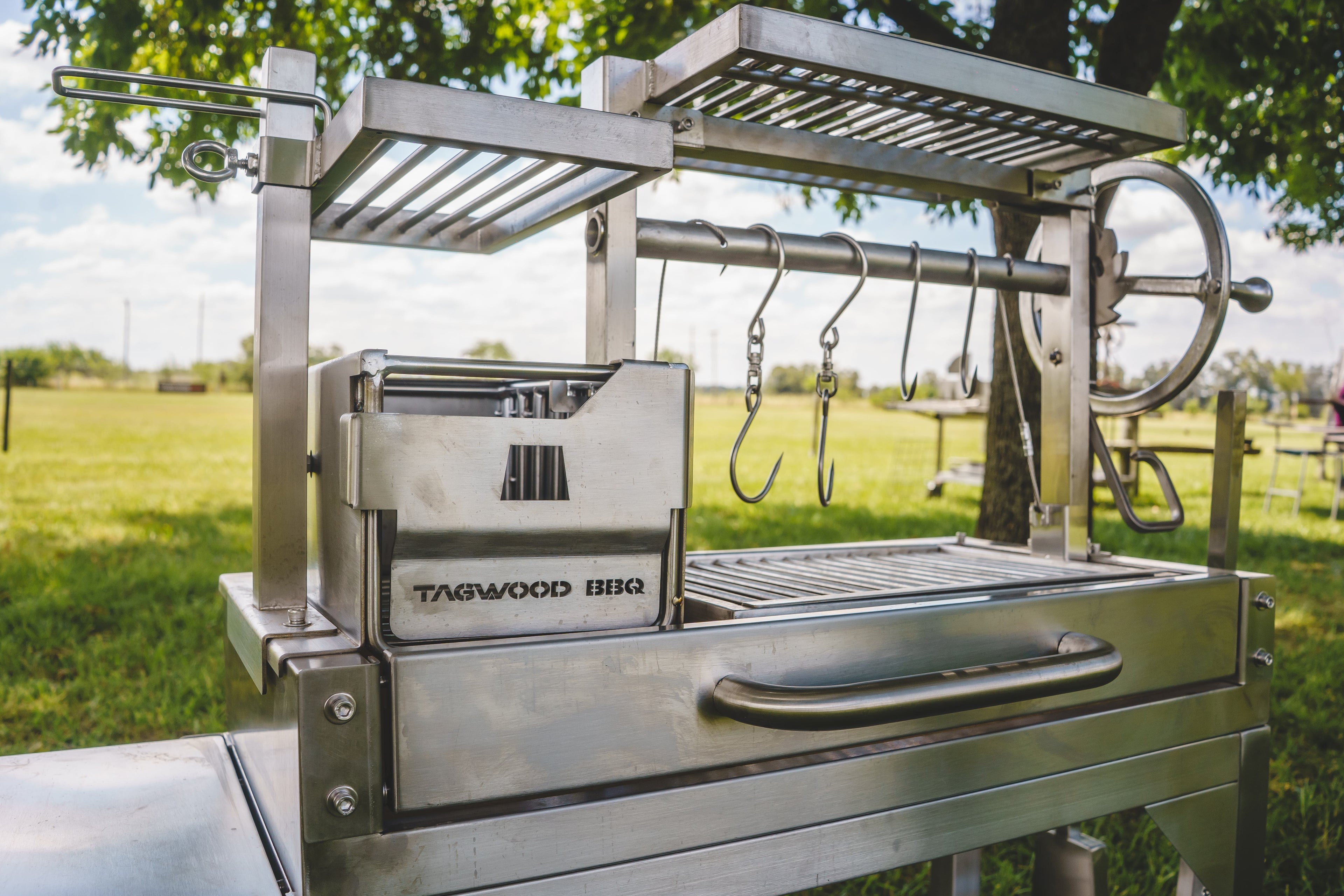 Tagwood BBQ03SS MINI Argentine Santa Maria Grill – 304 Stainless Steel
