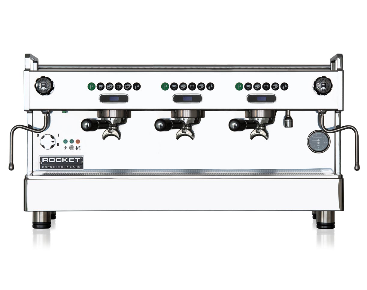 Rocket Espresso Boxer Timer 2-Group – Compact High-Volume Commercial Powerhouse