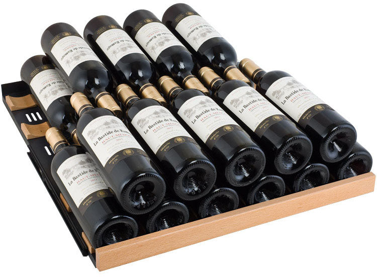 Allavino FlexCount II Tru-Vino 354 Bottle Dual Zone Black Side-by-Side Wine Refrigerator