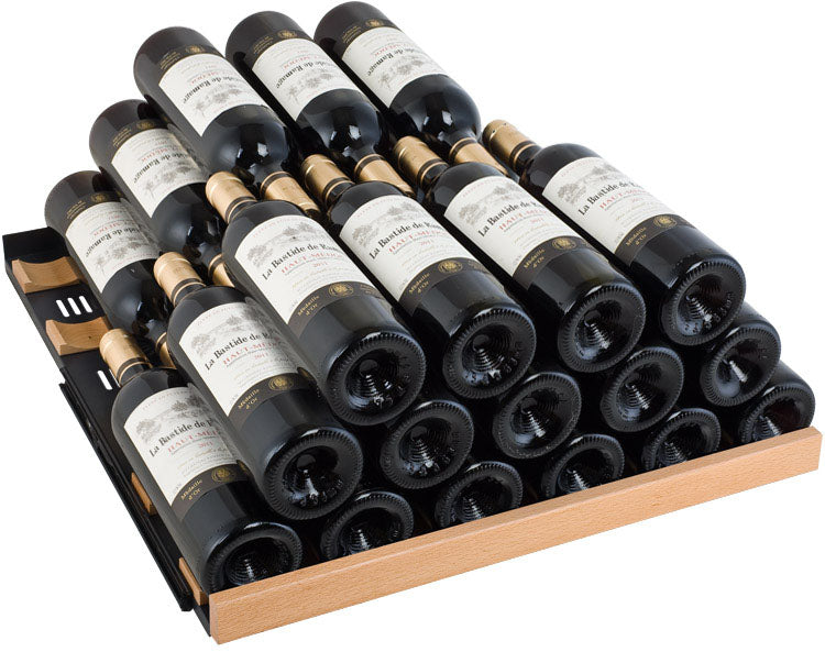 Allavino FlexCount II Tru-Vino 354 Bottle Dual Zone Black Side-by-Side Wine Refrigerator