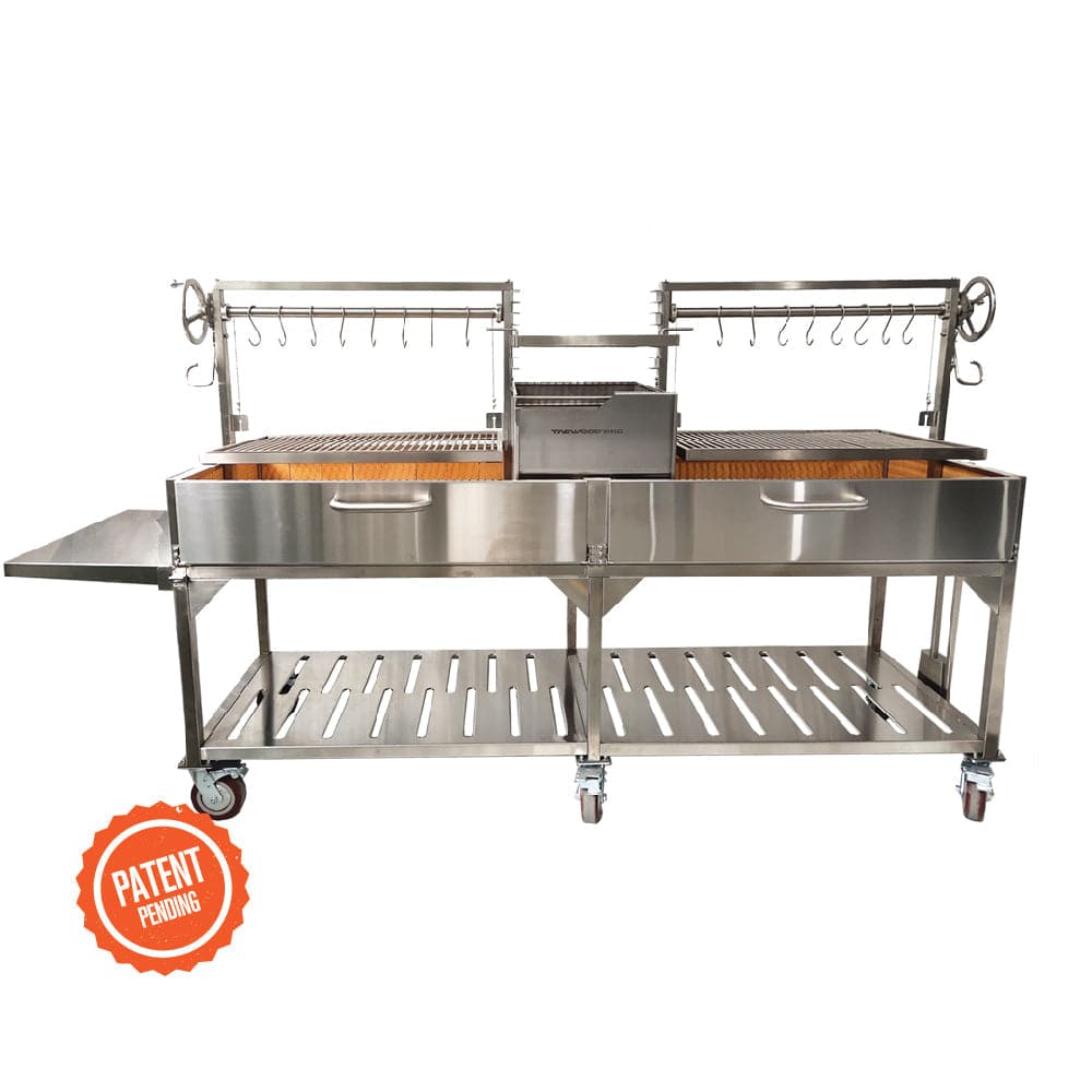 Tagwood BBQ24SS Double Argentine Santa Maria Grill – 304 Stainless Steel